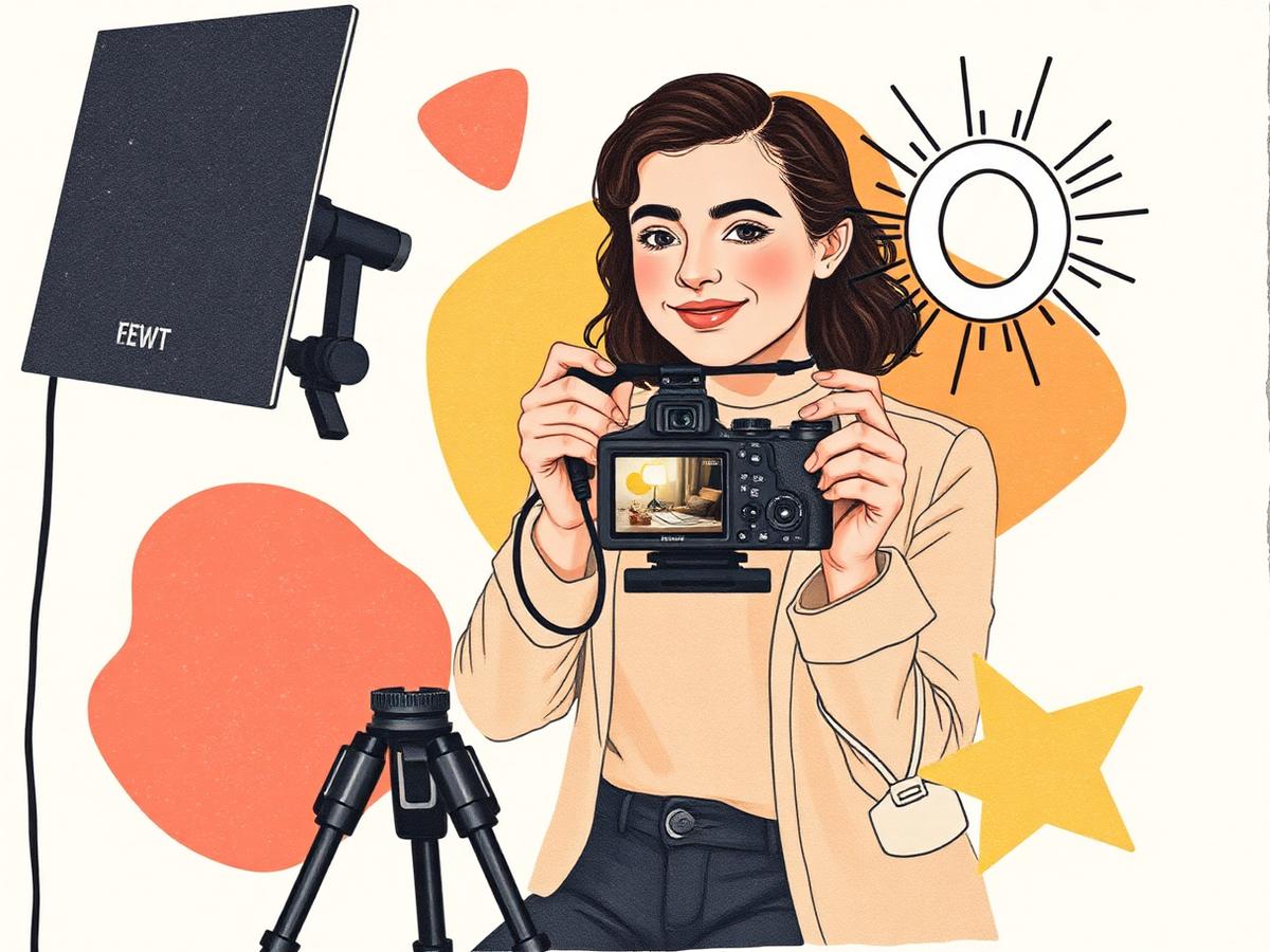 Educator filming content