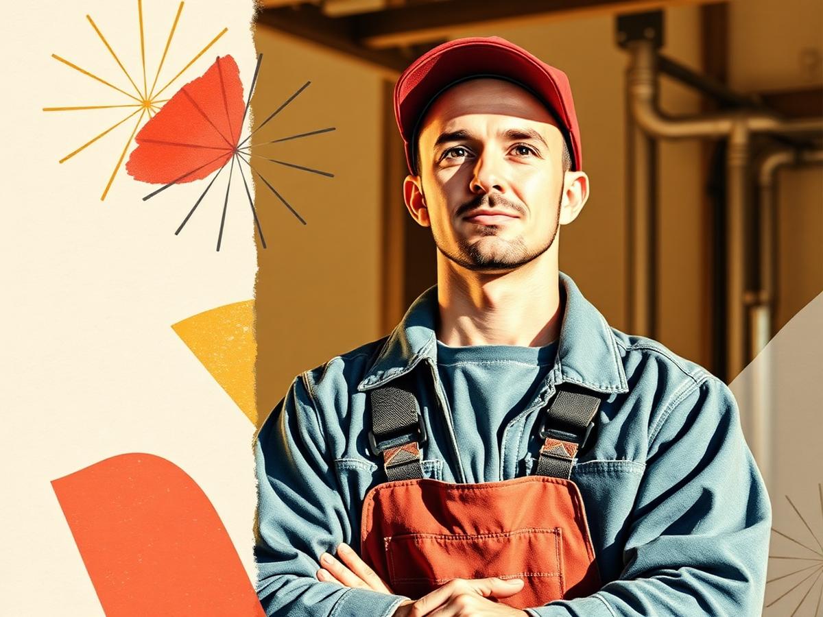 Tradesperson at work